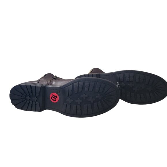 BCBGeneration Women's Eloise Brown Leather Combat Boots Size 10 - Picture 4 of 5